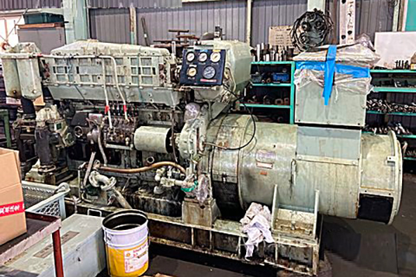 Repair sales of second-hand, large and small ship engines, and equipment